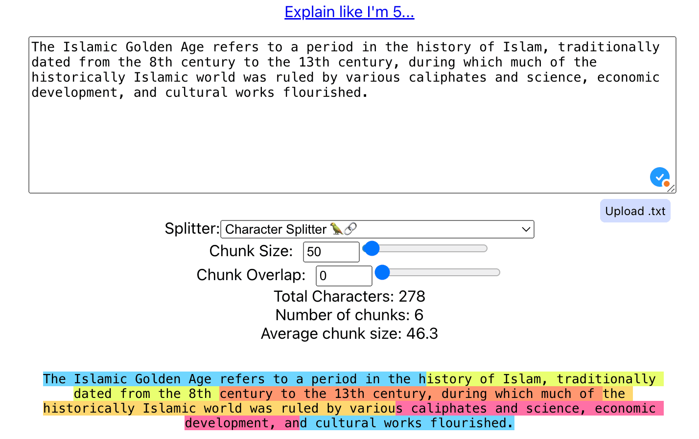 Data Chunking