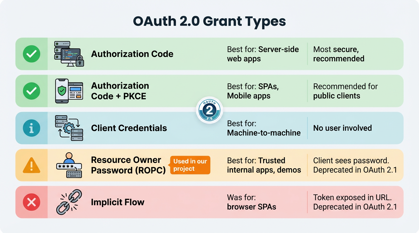OAuth 2.0 grant types