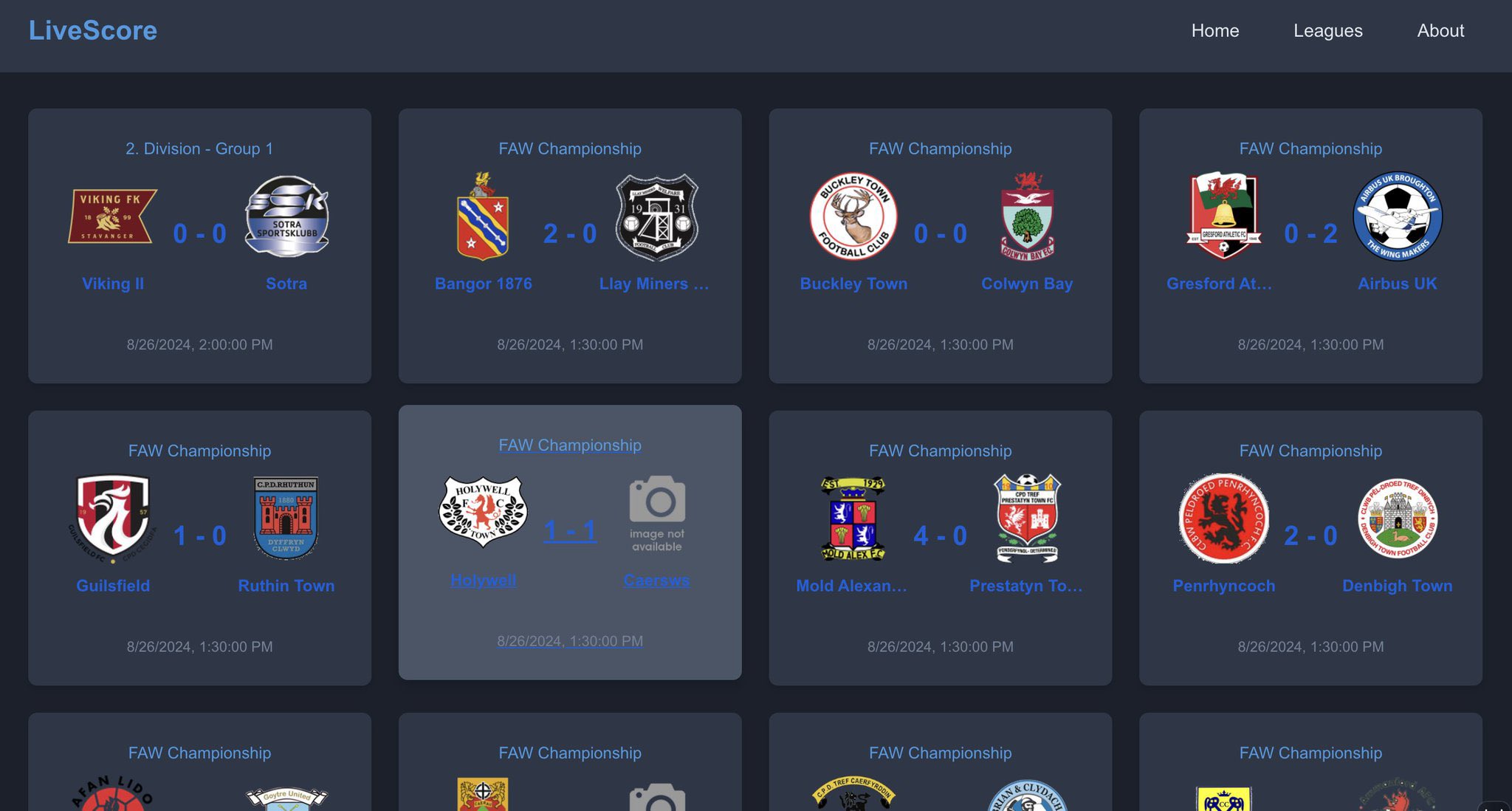 Live Score — Reactive Spring Boot banner