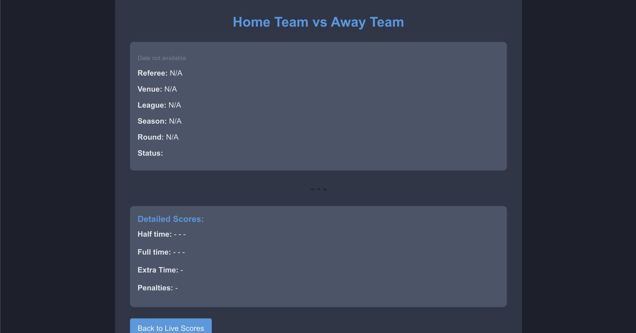 Live Score — Reactive Spring Boot screenshot 2